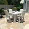 Highwood Usa Lehigh 5pc Square Outdoor Patio Furniture Dining Set AD-DNL44-WHE - alternate 2